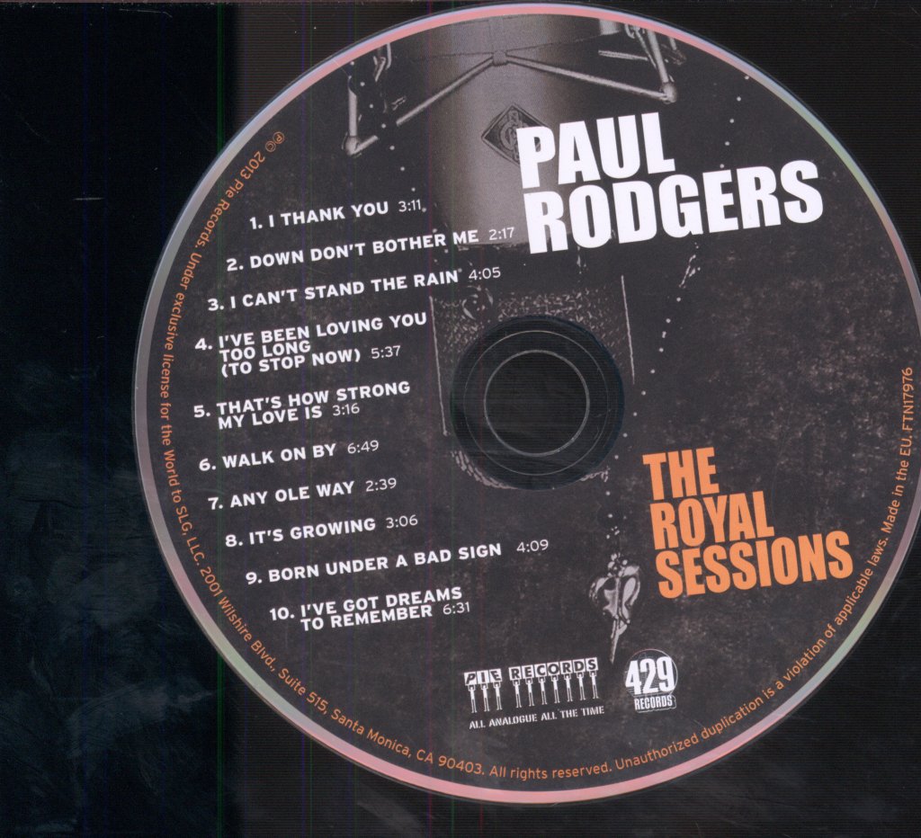 Paul Rodgers - Royal Sessions - Cd
