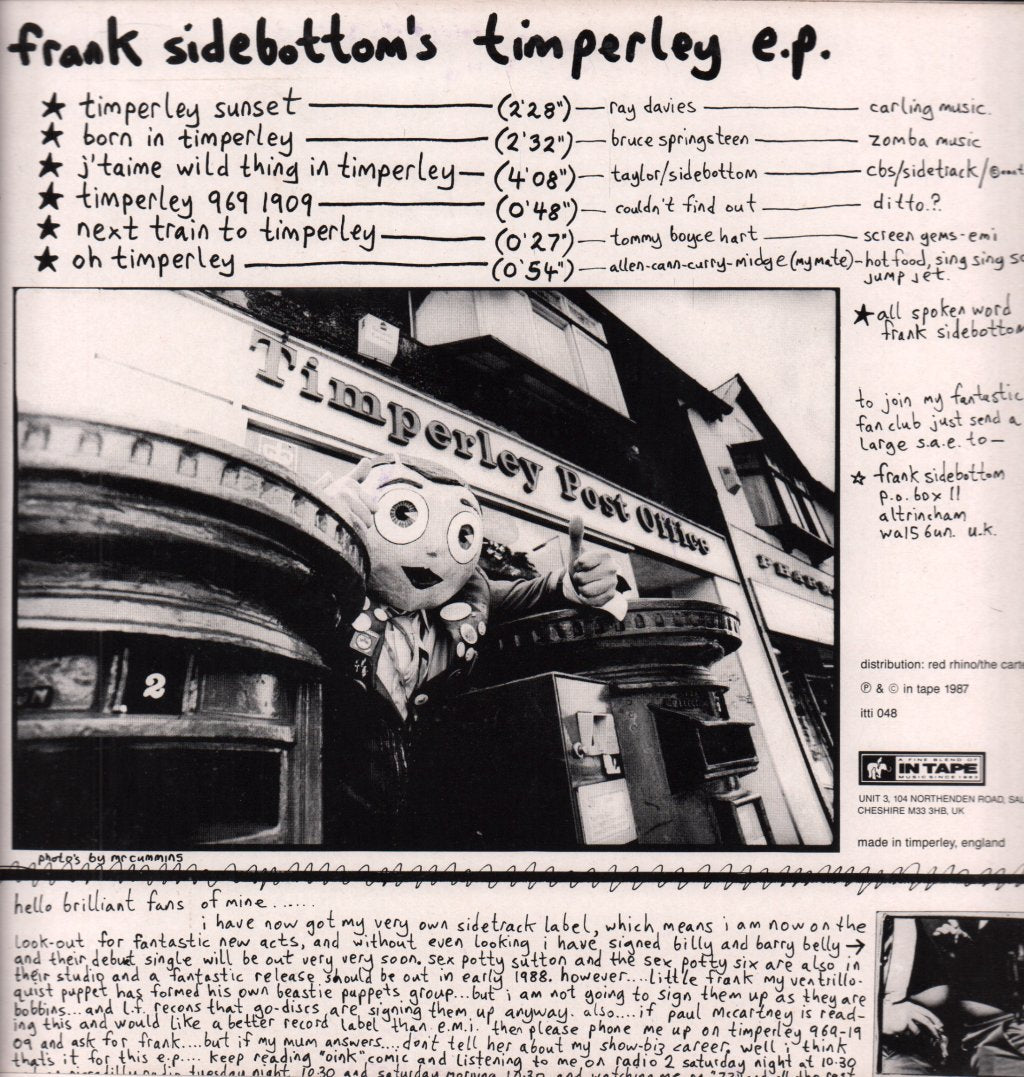 Frank Sidebottom - Timperley ep - 12 Inch