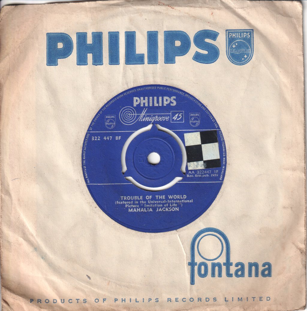 Mahalia Jackson - Trouble Of The World - 7 Inch
