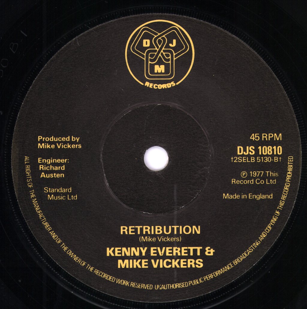 Kenny Everett And Mike Vickers - Captain Kremmen - 7 Inch