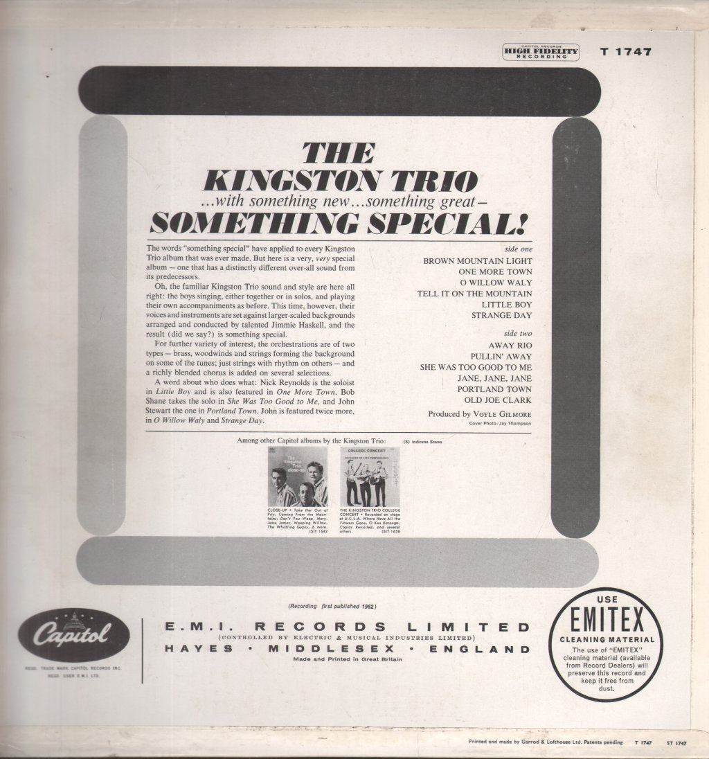 Kingston Trio - Something Special - Lp