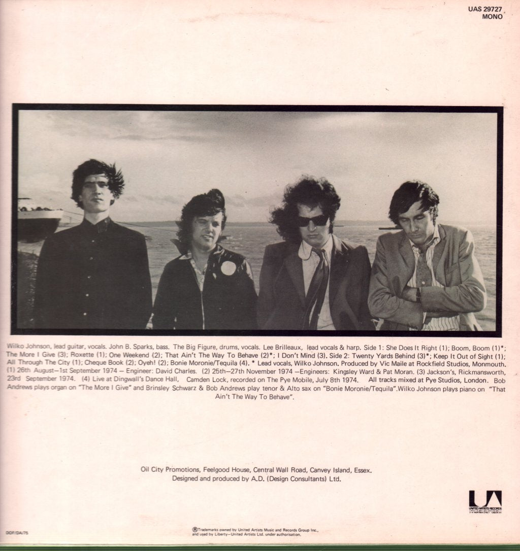 Dr. Feelgood - Down By The Jetty - Lp
