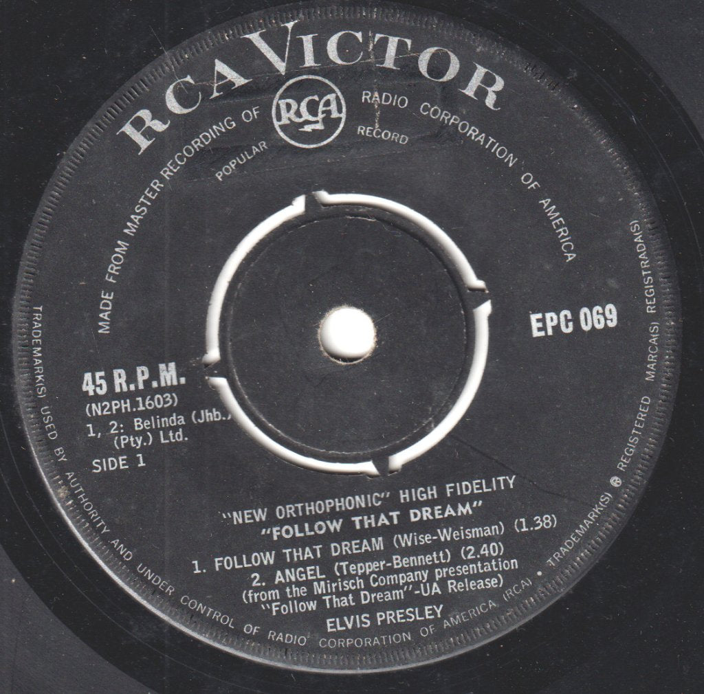 Elvis Presley - Follow That Dream - 7 Inch