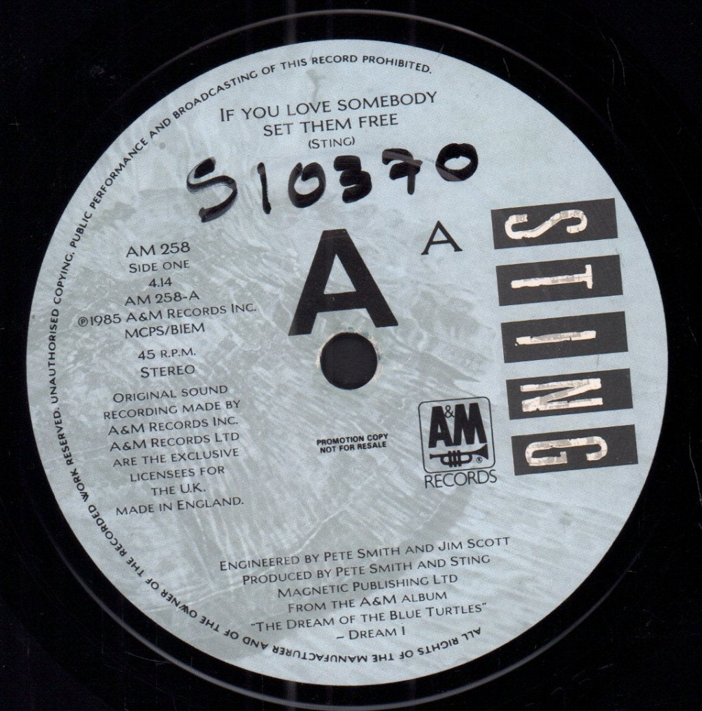 Sting - If You Love Somebody Set Them Free - 7 Inch