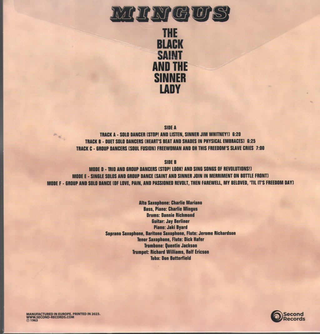 Charles Mingus - Black Saint And The Sinner Lady - Lp