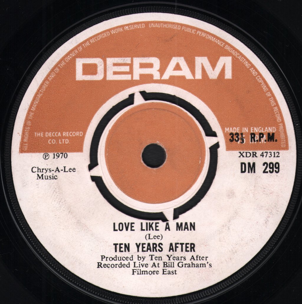 Ten Years After - Love Like A Man - 7 Inch