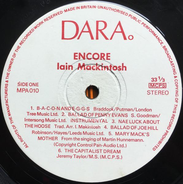 Iain Mackintosh - Encore - Lp