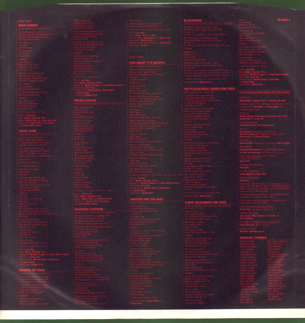 Crosby Stills And Nash - Allies - Lp