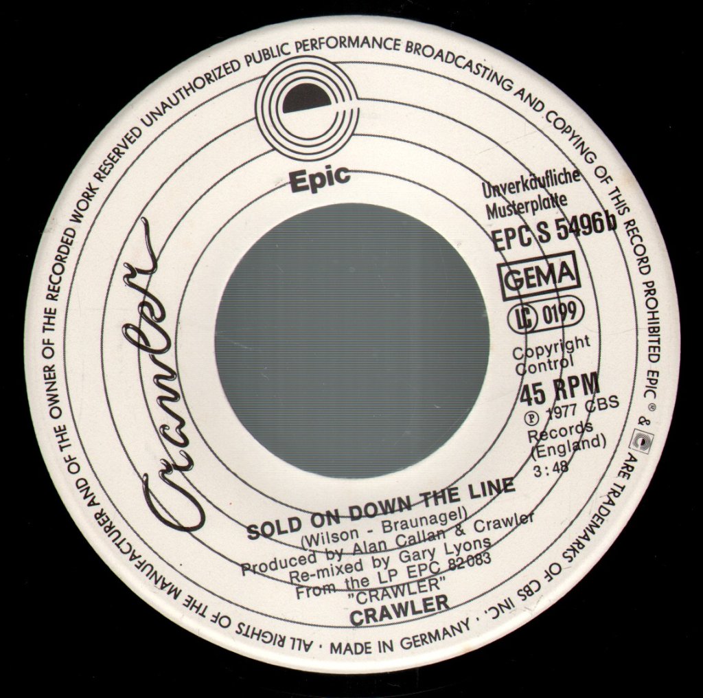 Crawler - Stone Cold Sober - 7 Inch