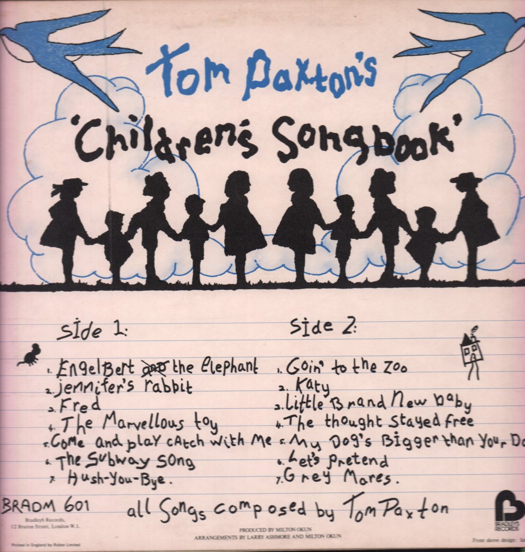 Tom Paxton - Children's Songbook - Lp