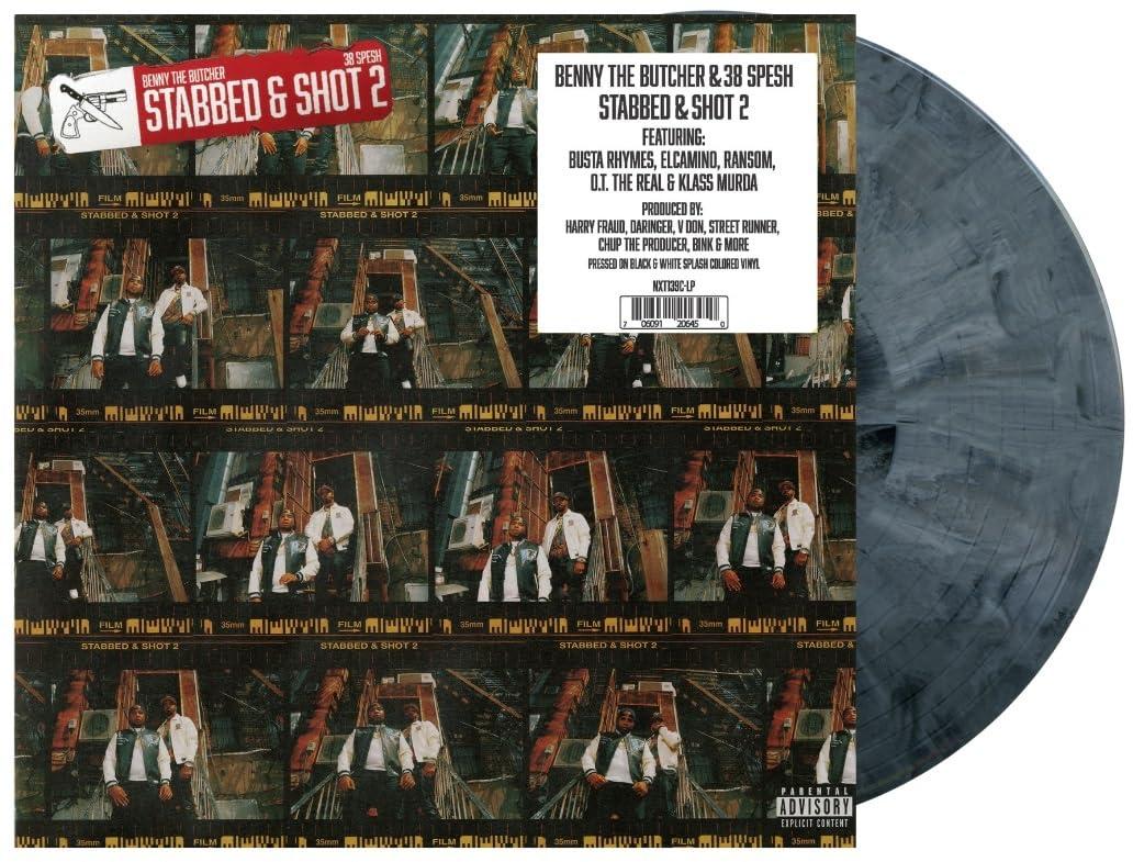 38 Spesh and Benny - Stabbed & Shot 2 (Black & White Vinyl) - Lp