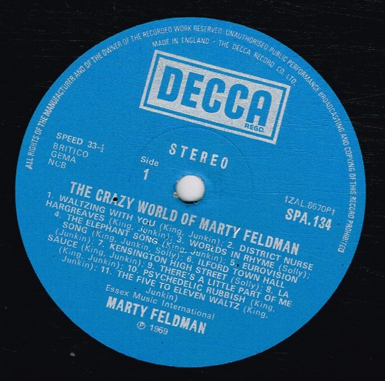 Marty Feldman - Crazy World Of Marty Feldman - Lp