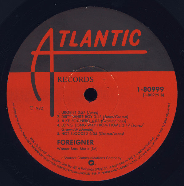 Foreigner - Records - Lp