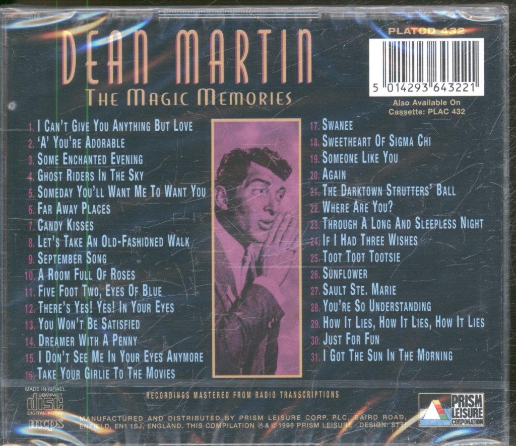 Dean Martin - Magic Memories - Cd