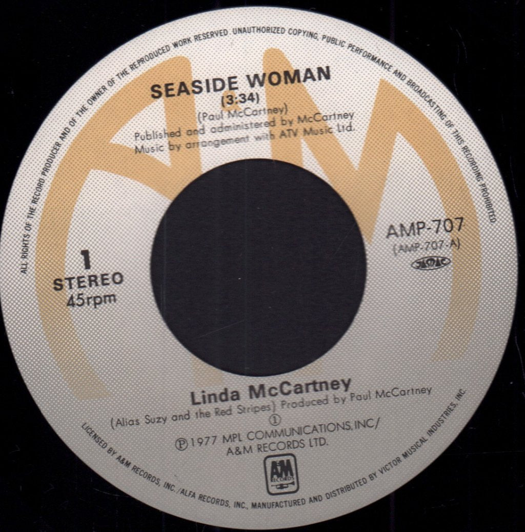 Linda Mccartney - Seaside Woman - 7 Inch