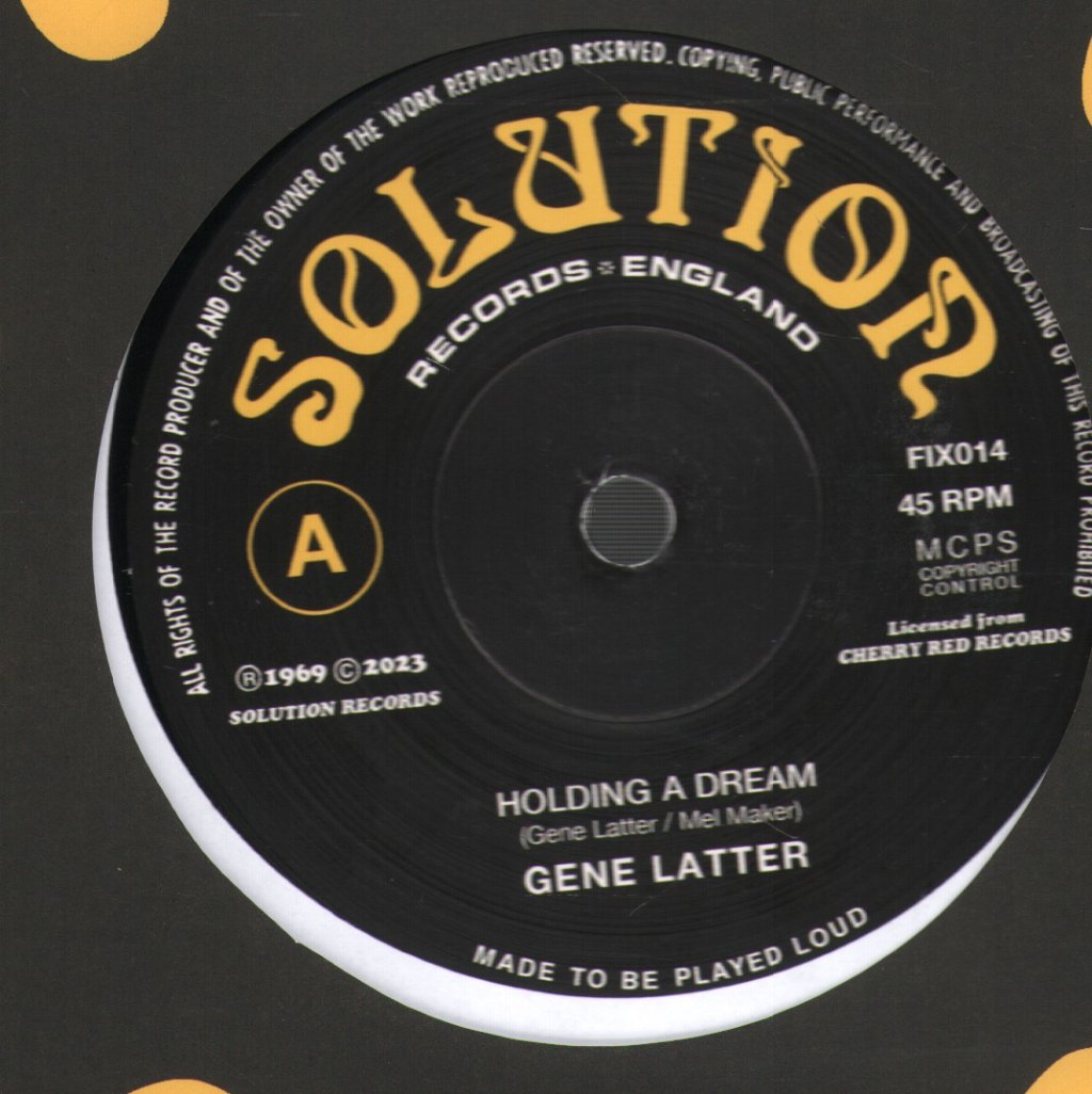 Gene Latter - Holding A Dream - 7 Inch