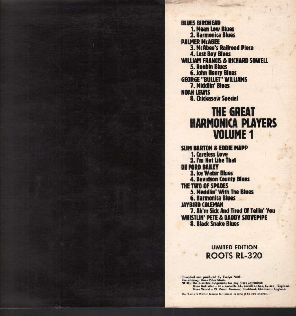 Various Artists - Great Harmonica Players Volume 1 - Lp