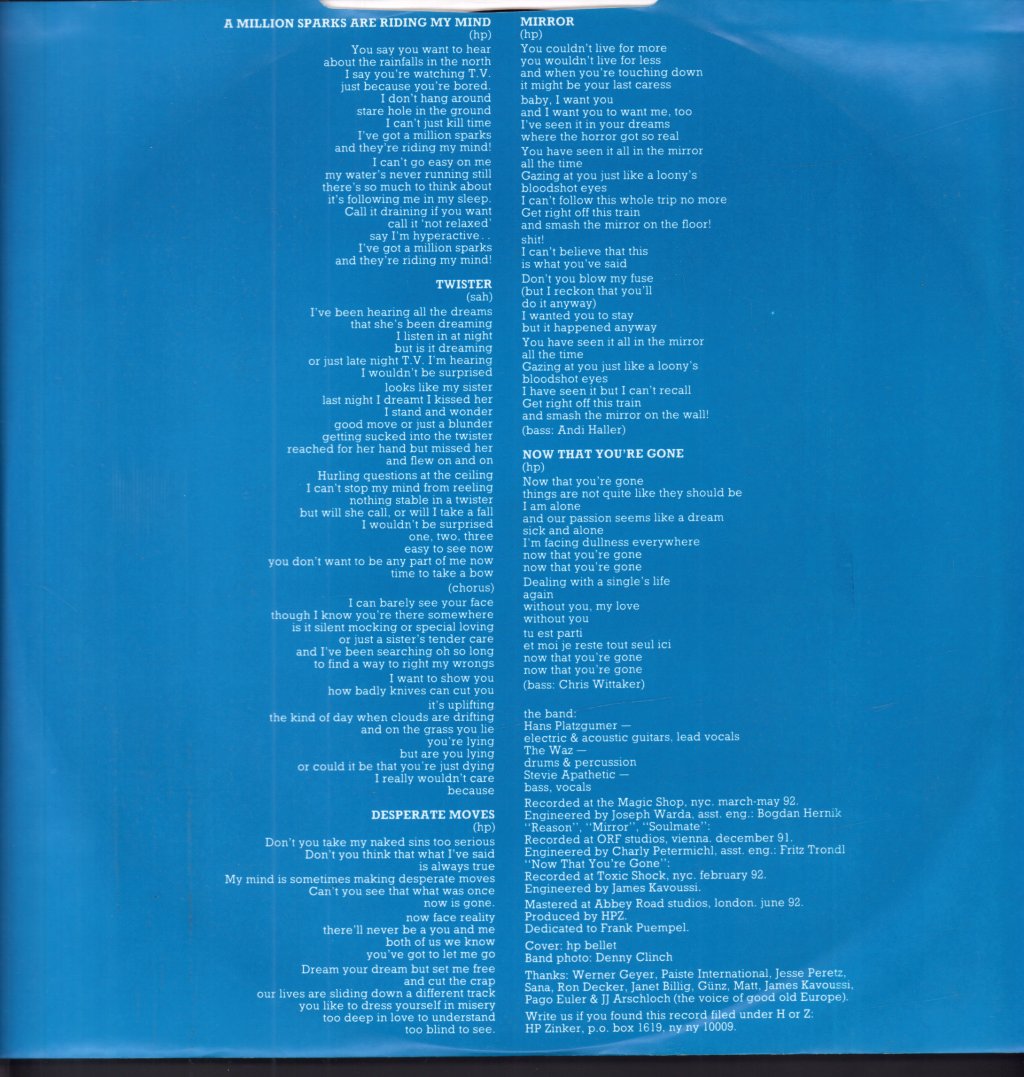 Hp Zinker - Perseverance - Lp