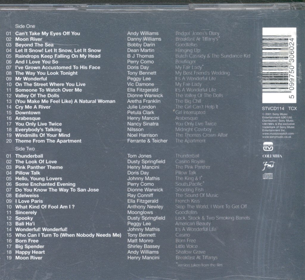 Various Artists - Music To Watch Movies By - Double Cd