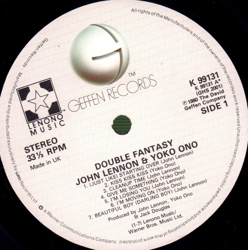 John Lennon And Yoko Ono - Double Fantasy - Lp