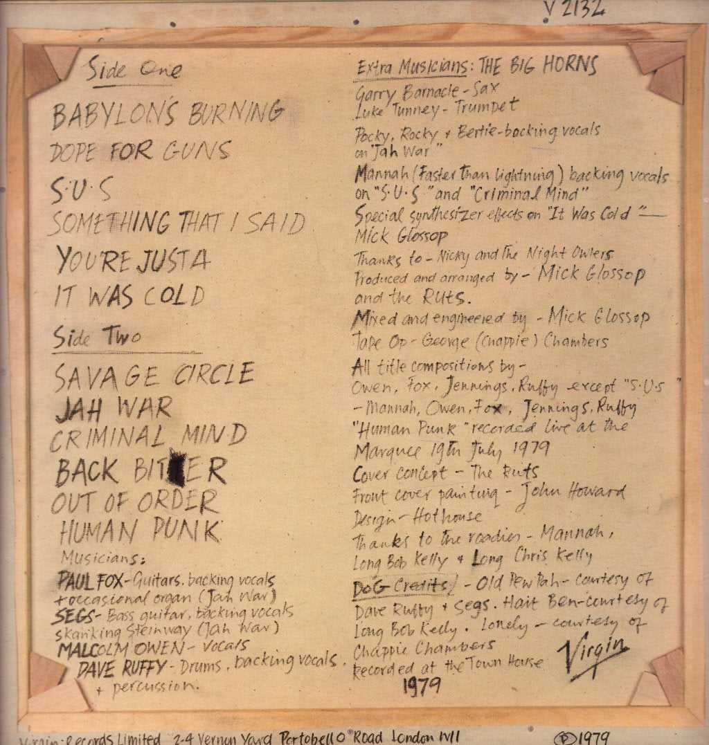 Ruts - Crack - Lp