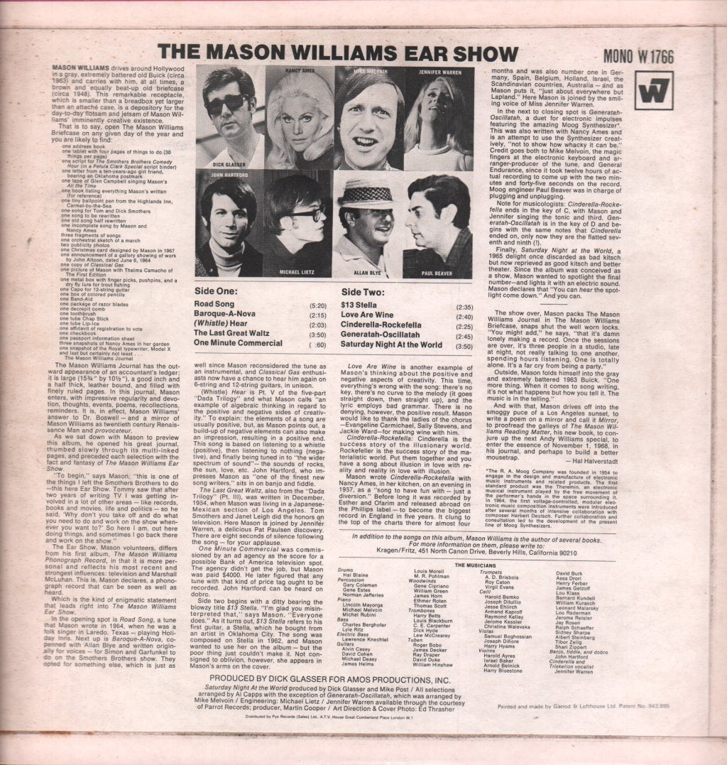 Mason Williams Ear Show - Mason Williams Ear Show - Lp