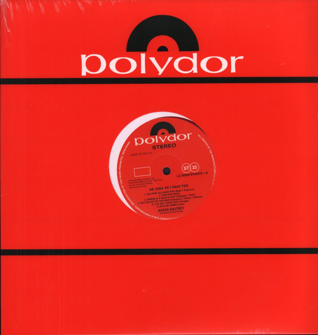 Roger Daltrey - As Long As I Have You - Lp