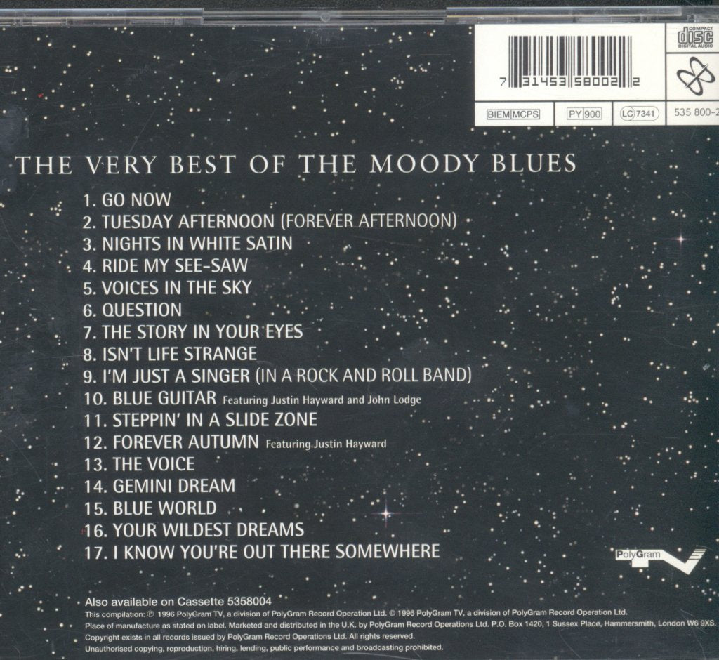 Moody Blues - Very Best Of - Cd