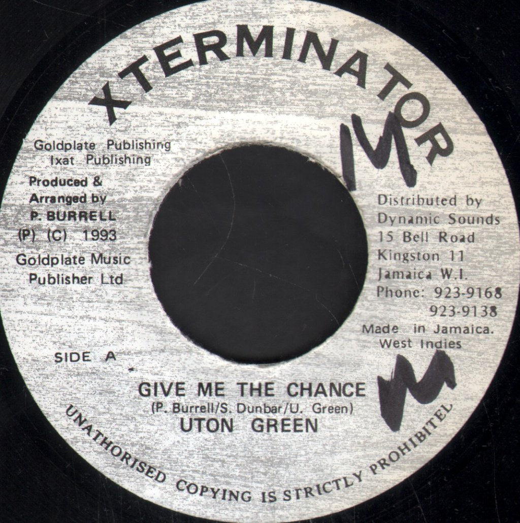 Uton Green - Give Me The Chance - 7 Inch