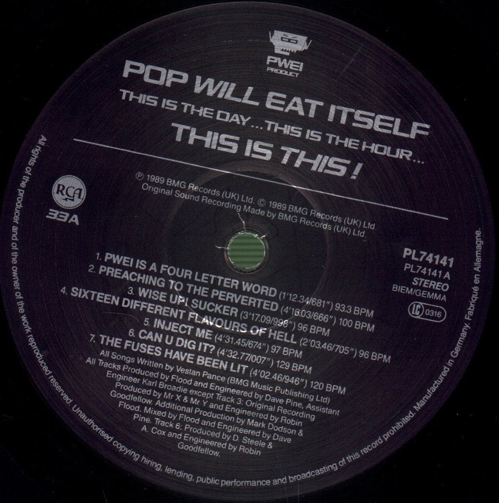 Pop Will Eat Itself - This Is The Day - Lp