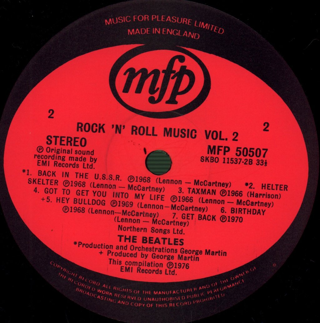 Beatles - Rock N Roll Music Vol 2 - Lp