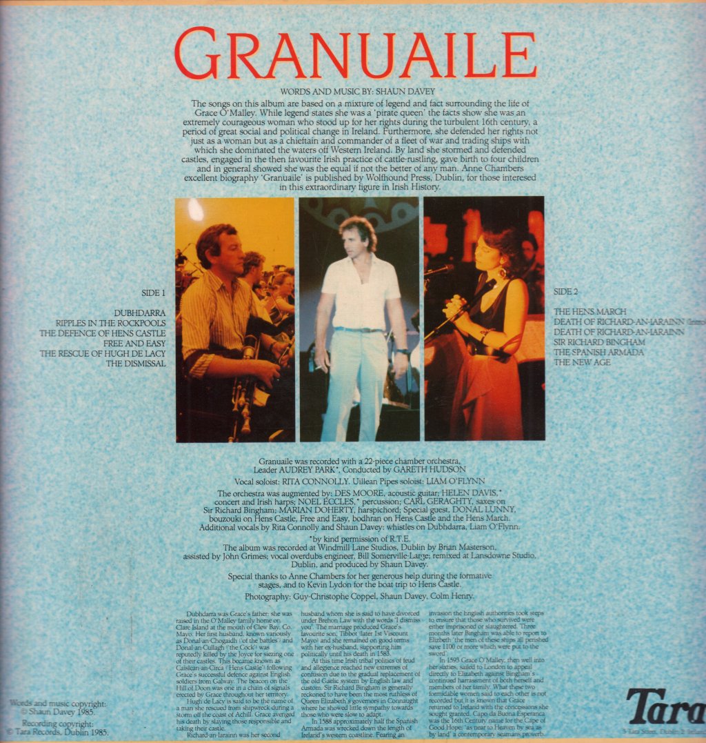 Shaun Davey And Rita Connolly - Granuaile - Lp