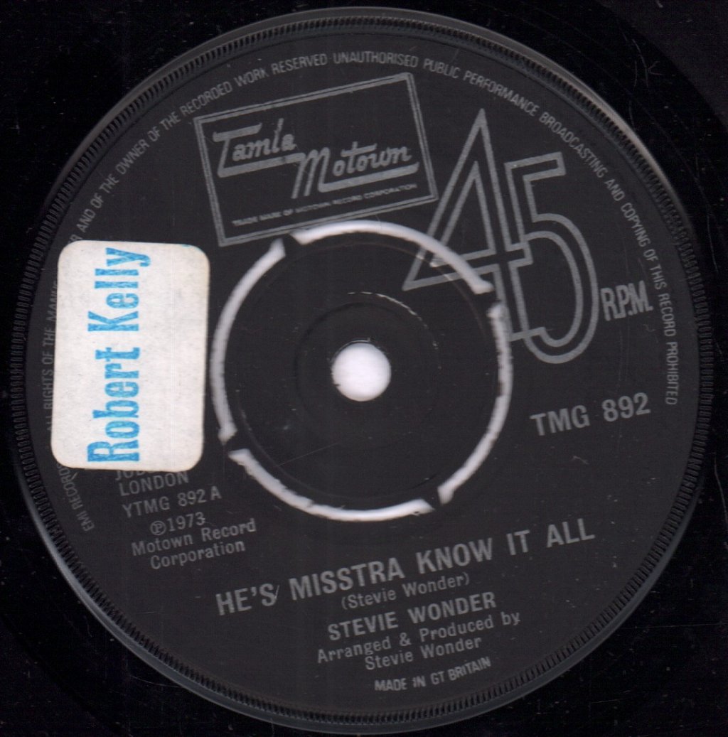 Stevie Wonder - He's Misstra Know It All - 7 Inch