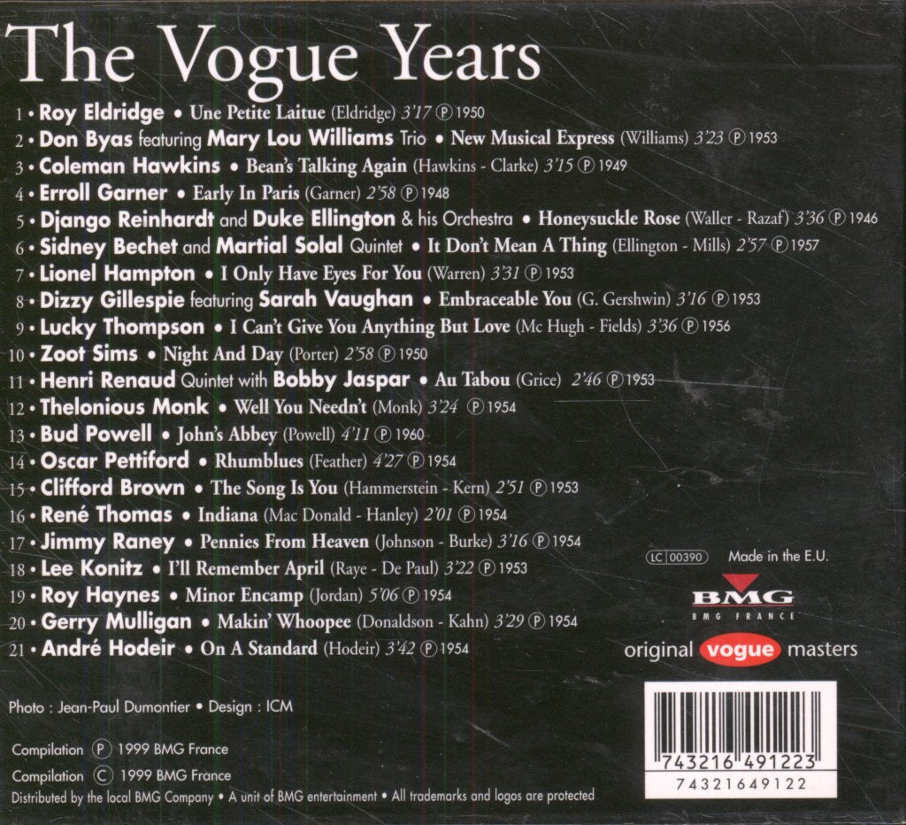 Various Artists - Vogue Years - Cd