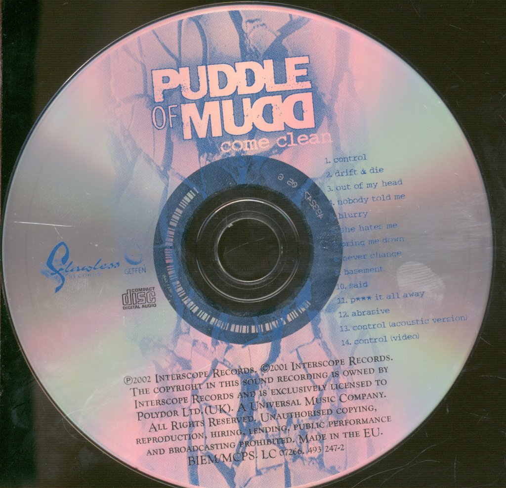 Puddle Of Mudd - Come Clean - Cd