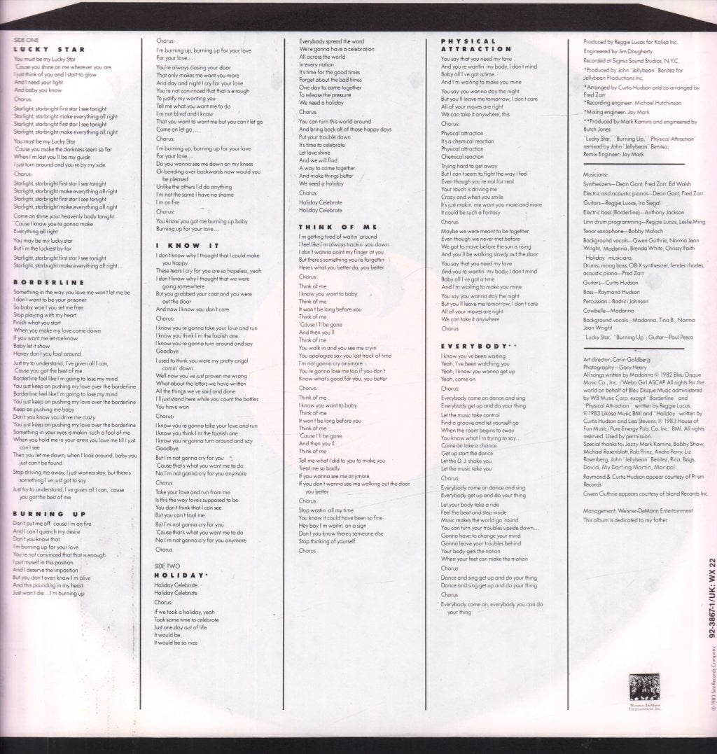 Madonna - First Album - Lp