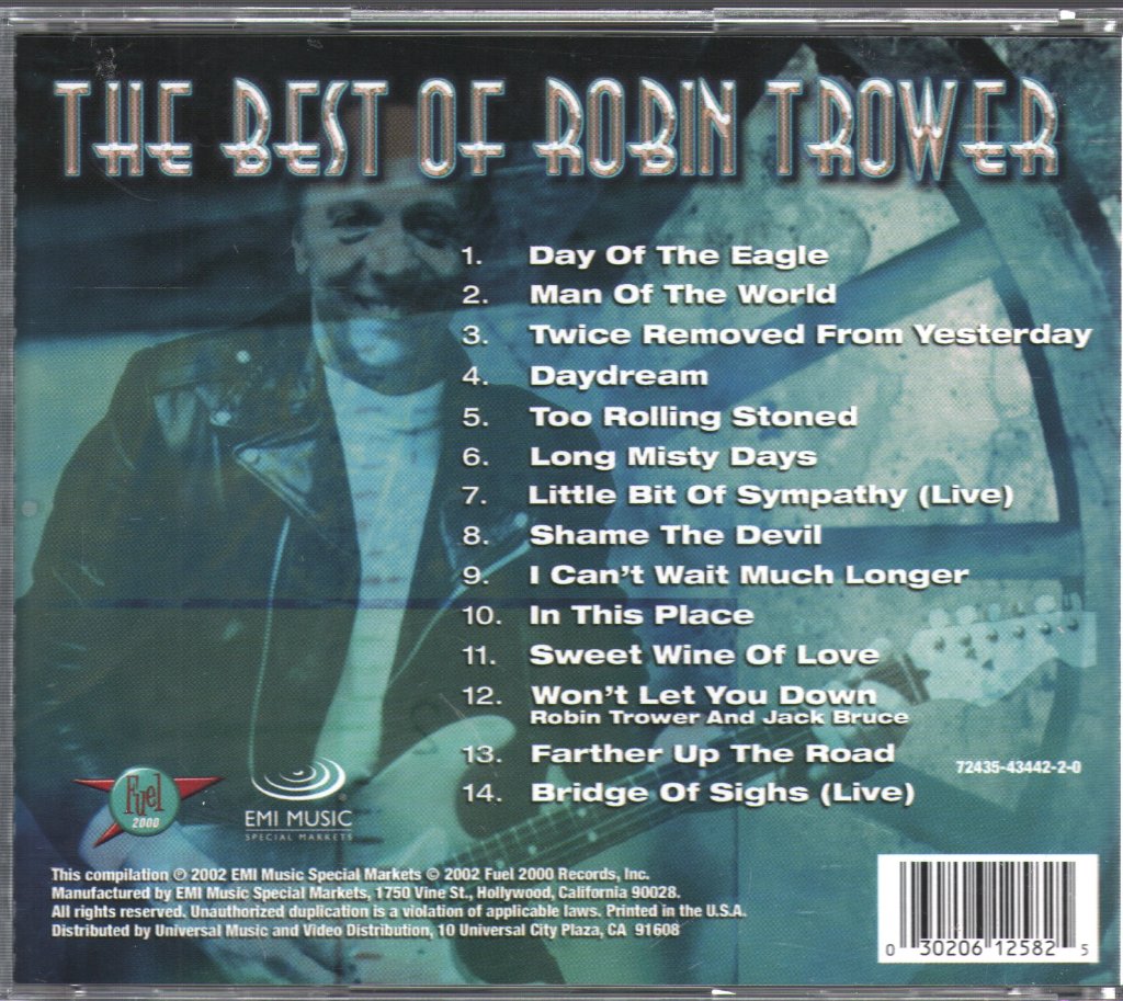 Robin Trower - Speed Of Sound Best Of Robin Trower - Cd