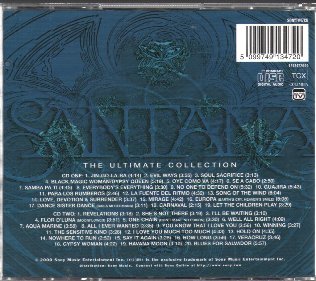 Santana - Ultimate Collection - Double Cd