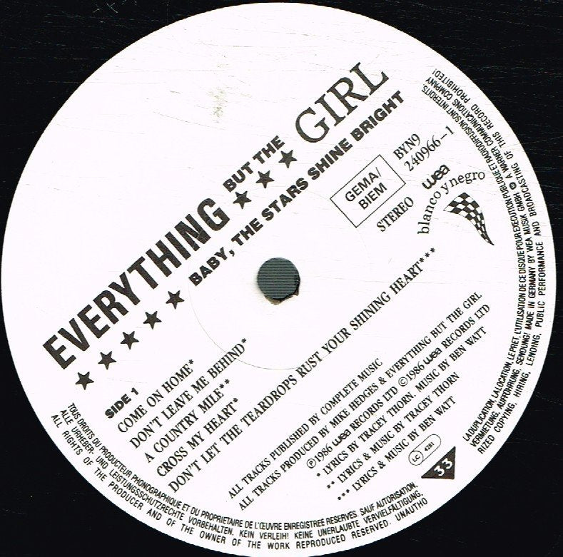 Everything But The Girl - Baby The Stars Shine Bright - Lp