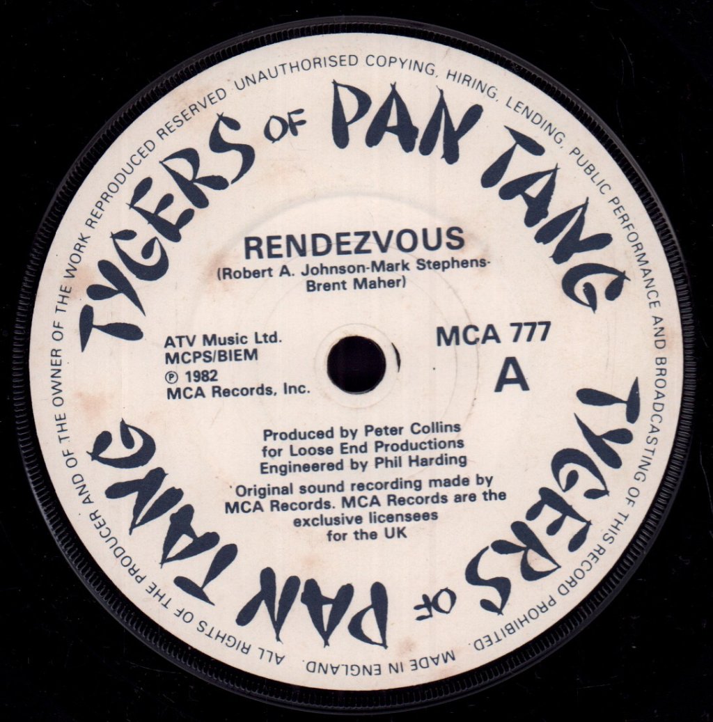 Tygers Of Pan Tang - Rendezvous - 7 Inch
