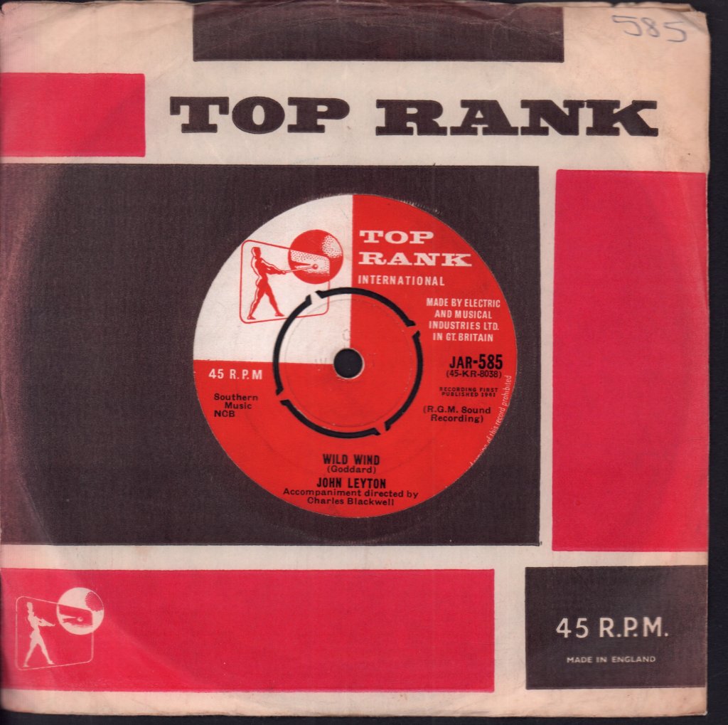John Leyton - Wild Wind - 7 Inch