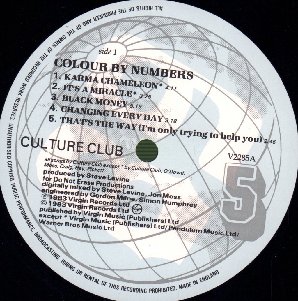 Culture Club - Colour By Numbers - Lp