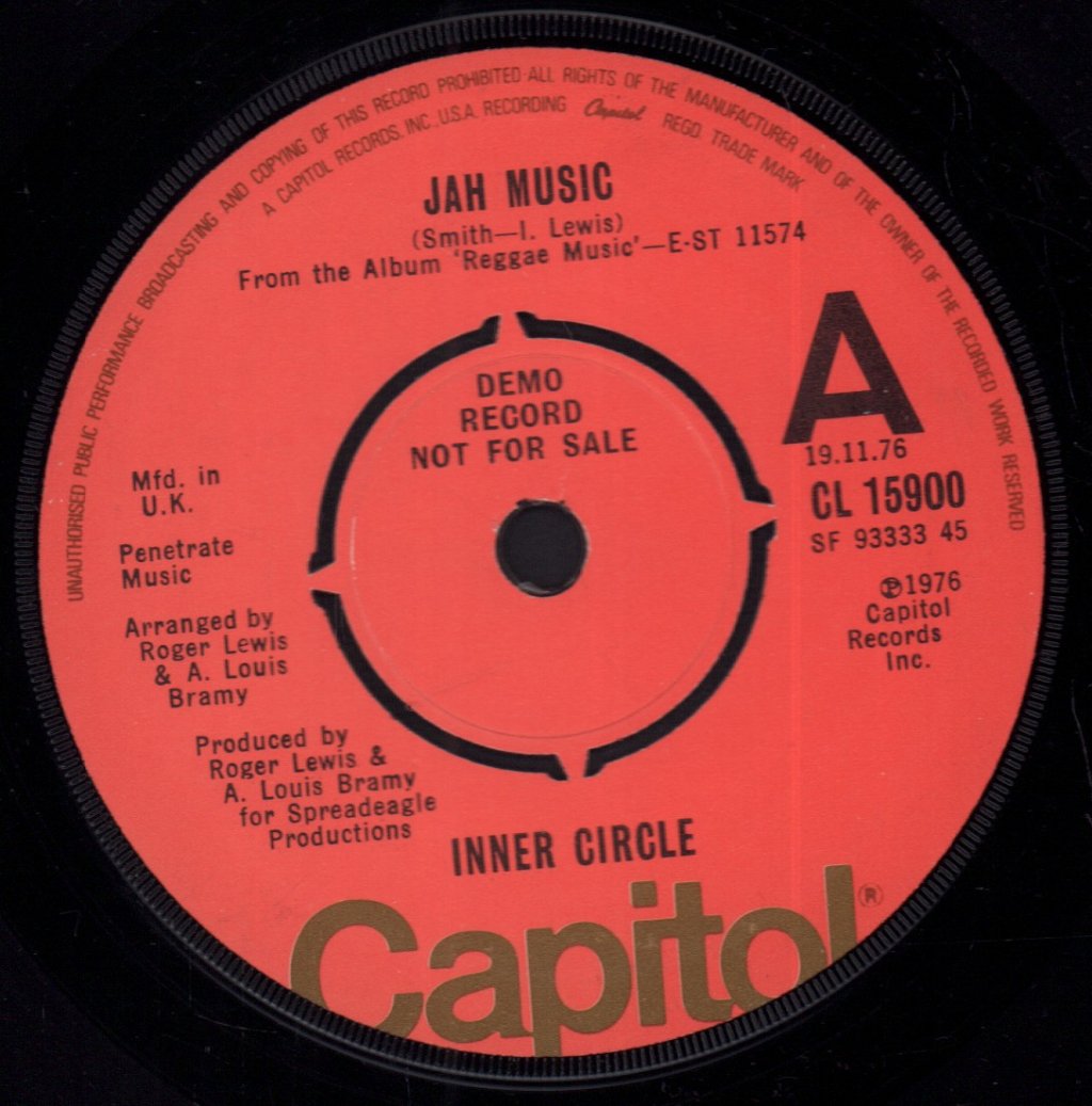 Inner Circle (Reggae) - Jah Music - 7 Inch