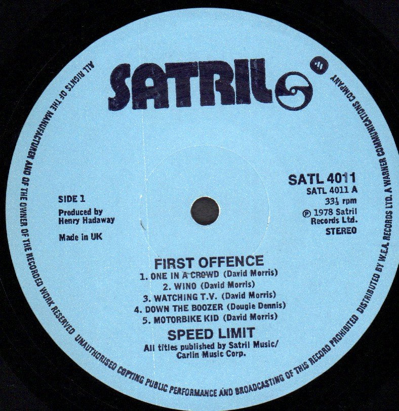 Speed Limit - First Offence - Lp
