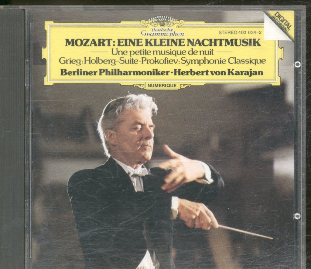 Herbert Von Karajan And Berlin Philharmonic - Eine Kleine Nachtmusik / Holberg-Suite / Symphonie Classique - Cd