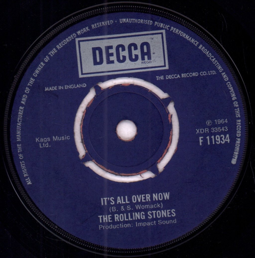 Rolling Stones - It's All Over Now - 7 Inch