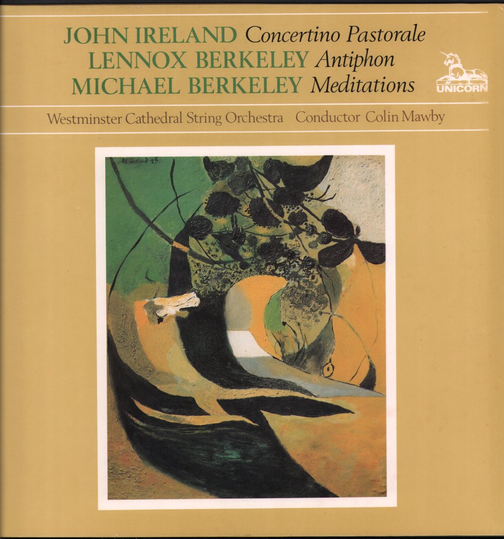 Westminster Cathedral String Orchestra / Colin Mawby - Ireland, Lennox & Michael Berkeley - Music for Strings - Lp
