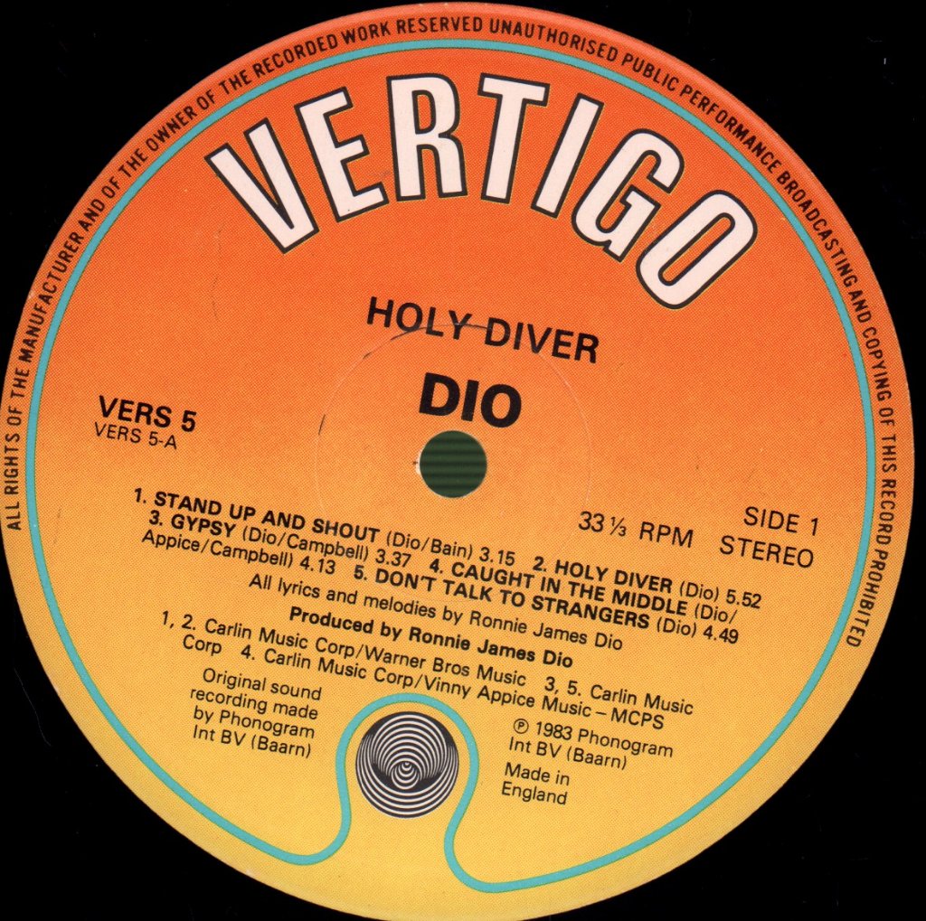 Dio - Holy Diver - Lp