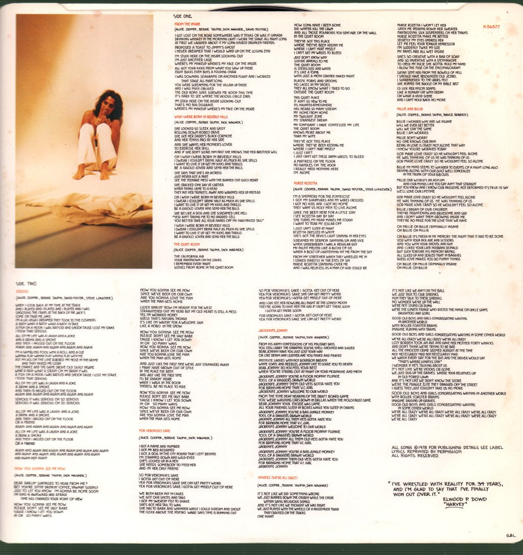 Alice Cooper - From The Inside - Lp