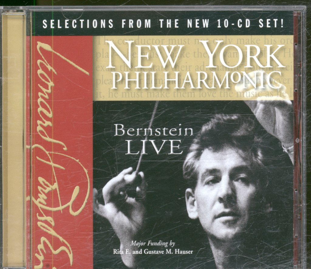 New York Philharmonic Orchestra - Bernstein Live (Selections From The New 10-CD Set!) - Cd